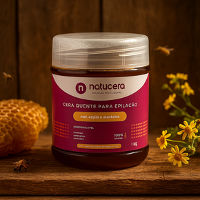 Cera Hidrossolúvel Cravo Pote de 1kg 100% Natural e Vegano - NATUCERA